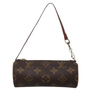 Louis Vuitton Papillon Pochette Monogram Canvas Brown Canvas Bag (Pre-Owned)